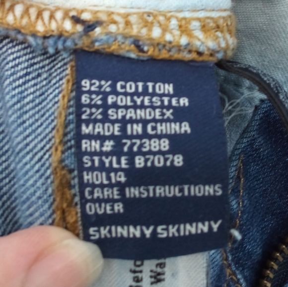 Madewell Skinny Skinny Distressed Blue Jeans Cotton Spandex Blend 24 - Picture 12 of 13